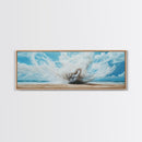 Ocean Wave Explosion Framed Canvas Print Coastal Wall Art, Beach Painting, Modern Seascape, Large Wall Decor, Living Room Artwork