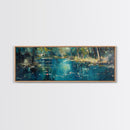 Tranquil Pond Reflection Canvas Print Serene Nature Wall Art Peaceful Landscape Home Decor Office Bedroom Gift
