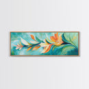 Tropical Floral Art, Vibrant Botanical Painting, Boho Nature Wall Decor, Bright Summer Home Decor, Bedroom or Living Room Art