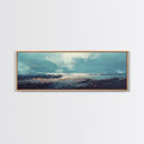 Moody Ocean Canvas Print Coastal Seascape Art, Abstract Blue Water Painting, Home Decor, Living Room Wall Art, Ocean Wall Art