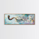 Abstract Smoke Pipe Art Canvas Print - Surreal Colorful Painting, Fantasy Wall Decor, Boho Home Aesthetic, Bar Lounge Art