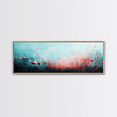 Dreamy Floral Poppy Field Canvas Print, Boho Wall Art, Nature Botanical Decor, Feminine Aesthetic Painting, Bedroom Wall Art