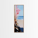 Pampas Grass, Beach View, Coastal Wall Art, Canvas Print, Boho Aesthetic, Neutral Home Decor, Bedroom Art, Modern Minimalist