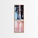 Tall Pines Reflection, Lake Landscape, Tranquil Nature Art, Woodland Wall Decor, Neutral Aesthetic, Cabin Art, Canvas Print