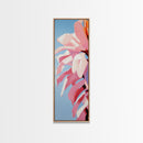 Floral, Pink Petals, Botanical, Nature Wall Art, Bedroom Wall Decor, Feminine Aesthetic, Modern Flower Painting, Canvas Print