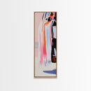 Vibrant Textures, Abstract Fashion Art, Bold Color Splashes, Modern Aesthetic, Trendy Wall Decor, Artistic Expression, Framed Canvas Print