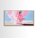 Pink Smoke Painting, Abstract Dreamy Art, Surreal Cloud Wall Decor, Soft Pastel Aesthetic, Modern Statement Piece, Canvas Print