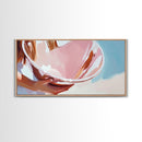 Pink Shell, Coastal Art, Beach Inspired, Canvas Print, Boho Wall Art, Minimalist Ocean Decor, Bedroom Wall Art, Beach House Gift
