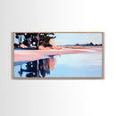 Lakeside Reflection, Serene Landscape Art, Nature Wall Print, Calm Waters Artwork, Zen Tranquility Decor, Office Canvas Print