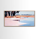 Marsh Landscape, Seaside Escape, Nature Painting, Calm Aesthetic, Framed Canvas Print, Coastal Wall Art, Living Room Decor, Fall Landscape