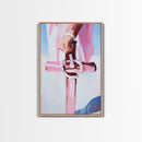 Nautical Anchor, Maritime Wall Art, Rustic Coastal Decor, Minimalist Seaside Painting, Framed Canvas Print, Ocean Home Aesthetic