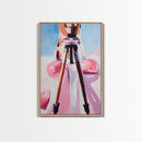 Sunset Glow, Nature Wall Art, Beach Scene, Serene Painting, Warm Pastel Colors, Framed Canvas Print, Bedroom Wall Decor, Gift