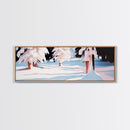 Snowy Forest, Winter Scene, Tranquil Beauty, Framed Canvas Print, Cozy Wall Art, Christmas Home Decor, Minimalist Winter Artwork