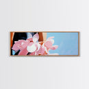 Pink Petals, Romantic Floral, Feminine Wall Art, Boho Aesthetic, Modern Bedroom Art, Pastel Colors, Canvas Print, Chic Flower Painting