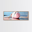 Nautical Buoy, seaside coastal wall art, beach house decor, maritime aesthetic, minimalist print, framed canvas print, lake house art