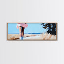 Windy Dunes, beach photography print, modern coastal decor, ocean breeze artwork, minimalist home decor, framed canvas print, boho style