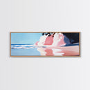 Clifftop Beach, Coastal Escape, Summer Art, Canvas Print, Ocean View Wall Art, Living Room Art, Beach Decor, Beach House Art