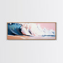 Ocean Wave, Coastal Beauty, Serene Seascape, Canvas Print, Beach House Wall Art, Nautical Theme, Living Room Decor, Modern Art Style