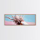 Palm Root, Coastal Texture, Natural Decor, Framed Canvas Print, Beach Wall Art, Boho Nature Style, Contemporary Minimalist Artwork
