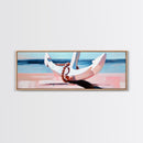 Nautical Anchor, Beach House Art, Coastal Decor, Framed Canvas Print, Ocean Wall Art, Minimalist Seascape, Sailor Aesthetic, Living Room