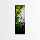 Vibrant Forest, Green Abstract Art, Nature Inspired Wall Decor, Framed Canvas Print, Rustic Home Decor, Boho Wall Art, Entryway Art