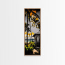 Tropical Escape, Palm Trees, Ocean Breeze, Canvas Print, Coastal Decor, Beach House Wall Art, Vacation Vibes, Relaxing Living Room Art
