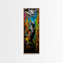 Underwater Sea Otter Art, Vibrant Ocean Life Painting, Animal Wall Decor, Unique Coastal Home Art, Beach House Decor, Canvas Print
