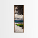 Stormy Ocean, Seascape Painting, Dark Moody Art, Canvas Print, Beach House Decor, Nautical Wall Art, Living Room Wall Decor