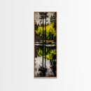 Reflection, Forest, Landscape, Canvas Print, Nature Wall Art, Tranquil Scene, Greenery Art, Serene Home Decor, Zen Office Artwork