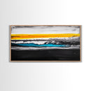 Ocean Waves, Coastal Wall Art, Seascape Painting, Beach House Decor, Nautical Home Art, Abstract Ocean Art, Framed Canvas Print
