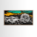Abstract Fluid, Colorful Swirl, Black Gold Art, Canvas Print, Modern Wall Art, Living Room Art, Unique Home Decor