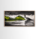 Ocean Bird, Coastal Wildlife, Beach Wall Art, Framed Canvas Print, Nautical Home Decor, Nature Inspired Art, Serene Landscape