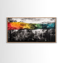 Abstract Expressionist Art, Dripping Paint Canvas, Minimalist Decor, Bold Contemporary Artwork, Modern Gallery Wall, Framed Canvas Print