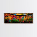 Colorful Reflections, Bold Abstract, Rainbow Wall Art, Canvas Print, Vibrant Art, Living Room Statement Piece, Artistic Home Decor