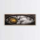 Saturn Rings, Space Art, Planetary Abstract, Canvas Print, Outer Space Decor, Sci-Fi Wall Art, Living Room Art, Celestial Home Decor