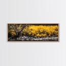 Autumn Forest, Golden Trees, Fall Landscape, Canvas Print, Rustic Wall Art, Nature Lover Decor, Warm Tones, Large Wall Art, Cozy Aesthetic