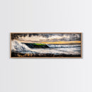 Sunset Ocean Wave, Dramatic Seascape Art, Coastal Home Decor, Bold Nature Painting, Tropical Wall Art, Beach House Canvas Print