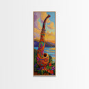 Colorful Saxophone, Musical Art, Boho Music Lover Gift, Bright Instrument Decor, Artistic Jazz Wall Accent, Canvas Print