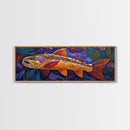 Golden Trout, Colorful Fish, Underwater Scene, Cabin Accent, Canvas Print, Fishing Lodge Decor, Rustic Nature Wall Art