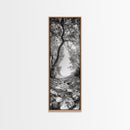 Forest Path, Rock Creek, Canopy Light, Calm Nature Scene, Canvas Print, Entryway Wall Art, Tranquil Minimalist Landscape Print
