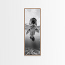Underwater Fish, Marine Life, Ocean Perspective, Bold Wildlife, Aquatic Beauty, Framed Canvas Print, Kids Room Wall Art, Nautical Style Decor