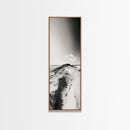 Sand Dunes Art, Coastal Minimalism, Desert Beach Wall Decor, Neutral Living Room Style, Framed Canvas Print, Nature Boho Aesthetic