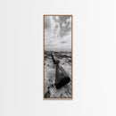 Shotgun Beach, Western Art, Coastal Edge, Canvas Print, Masculine Wall Decor, Cabin Style, Rustic Photography, Dramatic Sky