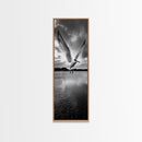 Soaring Bird, Ocean Wings, Nature Flight, Sky Spirit, Canvas Print, Coastal Wall Art, Beach House Decor, Modern Bird Photography