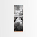 Tidal Pool, Ocean Reflection, Shore Calm, Seascape Beauty, Canvas Print, Minimalist Bathroom Art, Coastal Vibes, Tranquil Decor