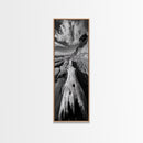 Driftwood Beach, Ocean Texture, Nature Scene, Canvas Print, Rustic Beach Decor, Coastal Wall Art, Bathroom Art, Moody Seaside Print