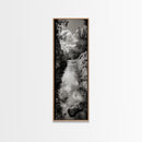 Mountain Stream, Flowing Water, Canyon Trail, Canvas Print, Nature Adventure Art, Rustic Cabin Decor, Bathroom Wall Accent, Entryway Accent
