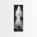 Ocean Cave View, Coastal Nature Art, Seaside Wall Decor, Minimalist Seascape Print, Bathroom Wall Art, Framed Canvas Print