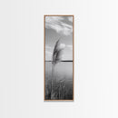 Lakeside Grasses, Windy Waterscape Print, Minimal Nature Art, Calm Landscape Decor, Bathroom or Office Wall Art, Canvas Print