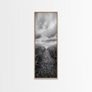 Wheat Field Trail, Countryside Autumn Path, Rustic Farm Landscape, Tranquil Earthy Wall Art, Bedroom or Hallway, Canvas Print